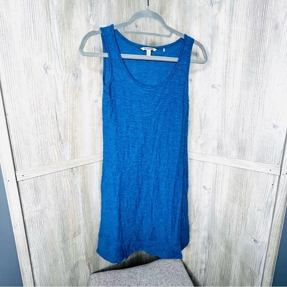 Toad & Co Blue Wave Textured Tank Dress - Picture 1 of 6